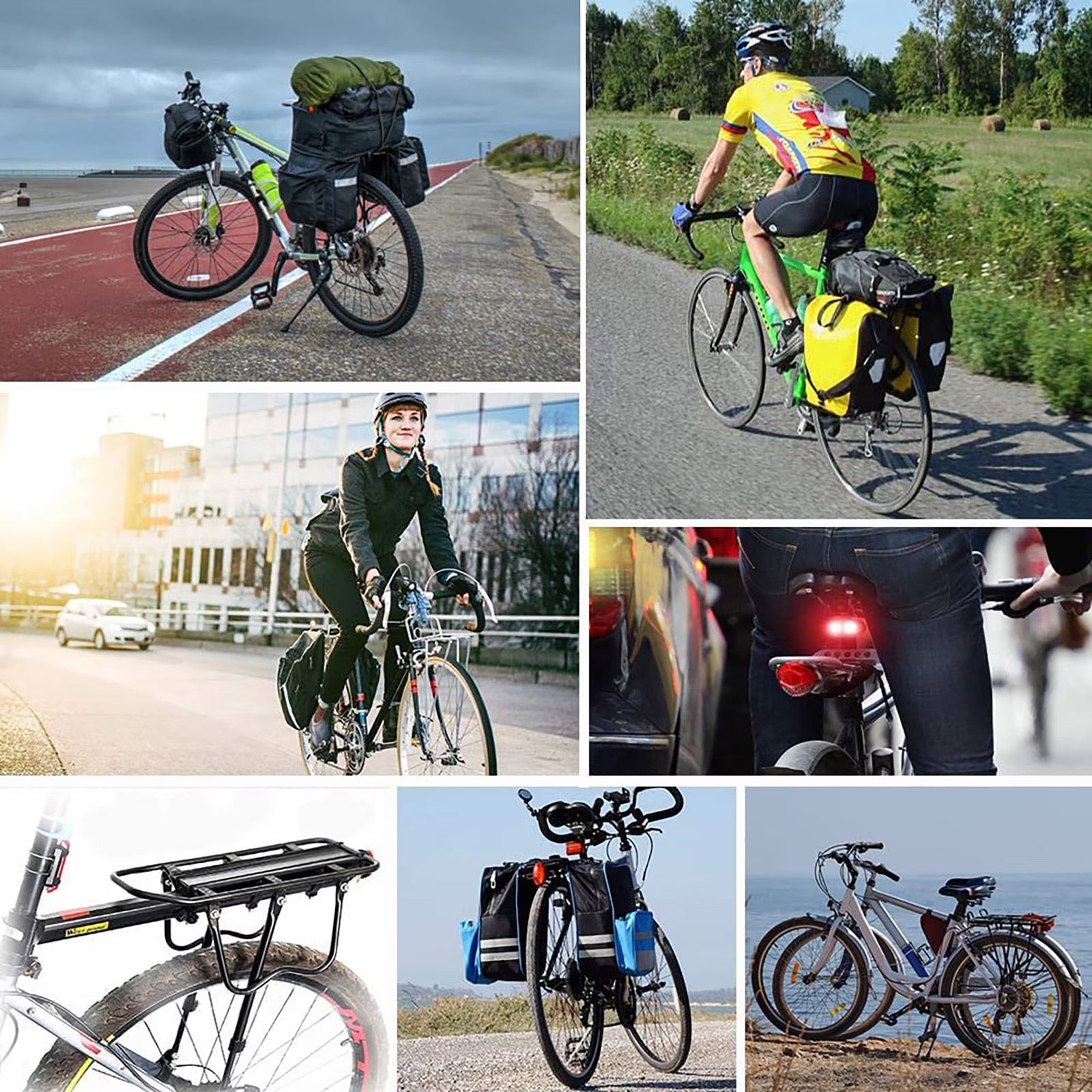 Semfri Bike Rack Heavy Weight Almost Universal Adjustable Bike Cargo Rack