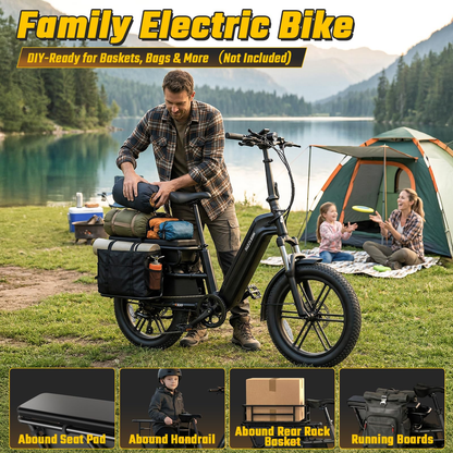 Cargo for Adults,20"x4" Fat Tires ,28MPH,Range 65Miles