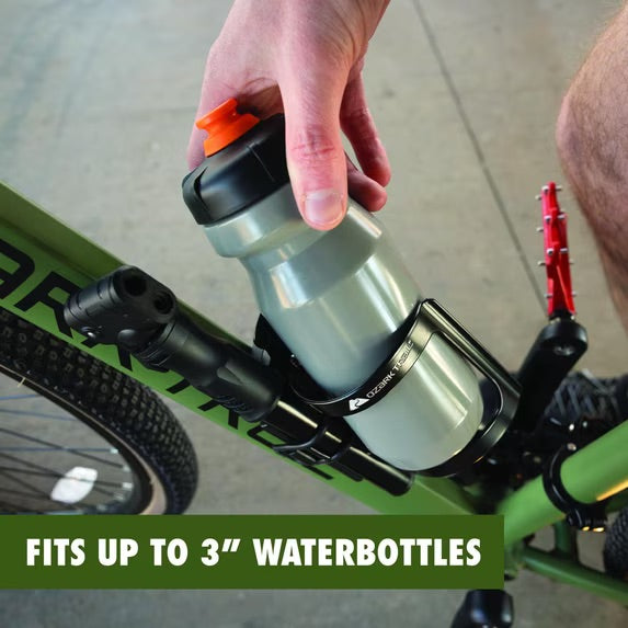 Ozark Trail Bike Water Bottle Holder with Built-in Air Pump